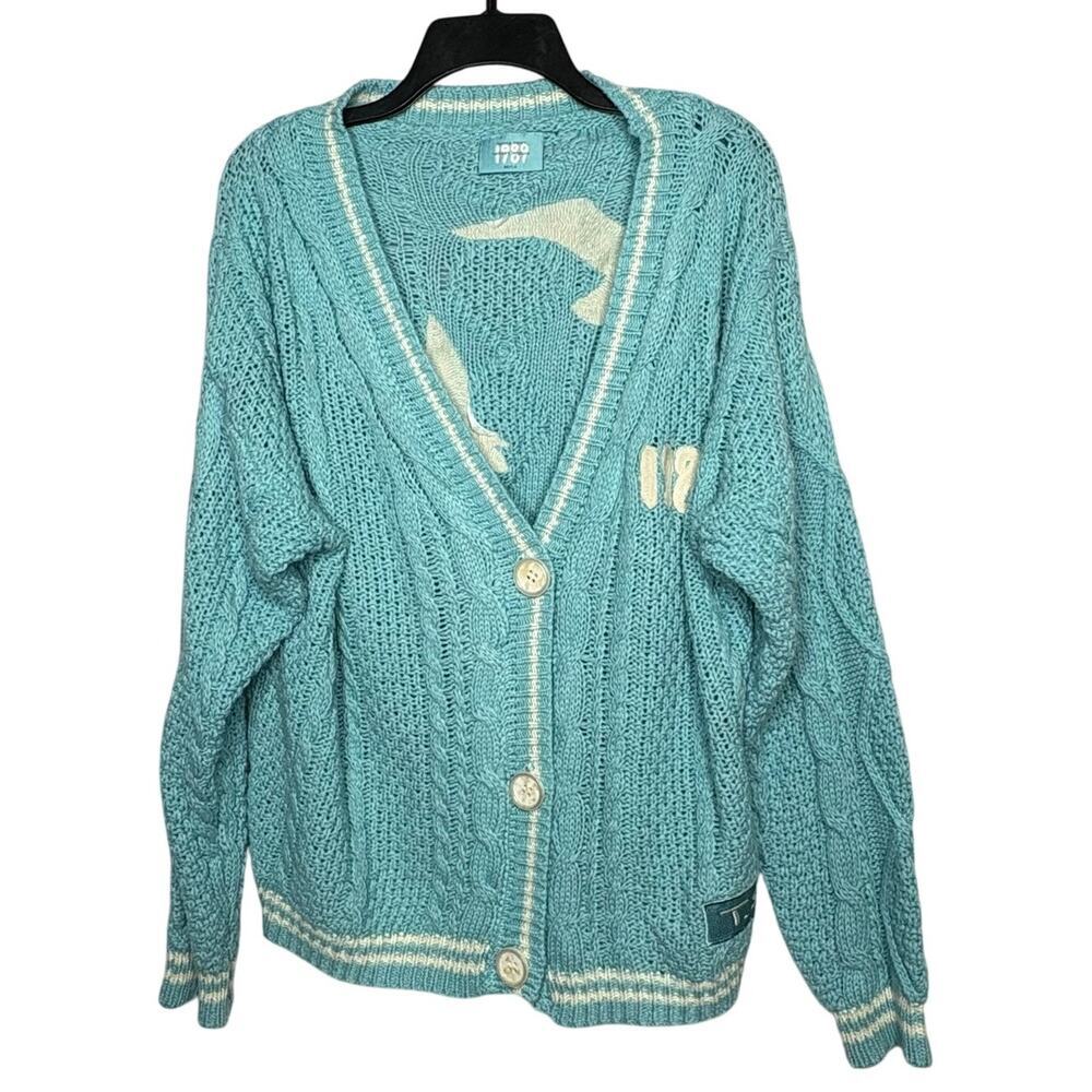 Taylor Swift 1989 Cable Knit Button Close Cardigan Sweater Size M/L